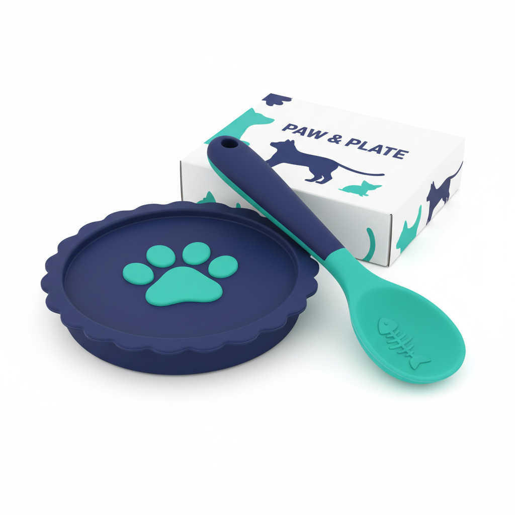 Wagsy 2-in-1 Silicone Pet Food Can Lid and Spoon